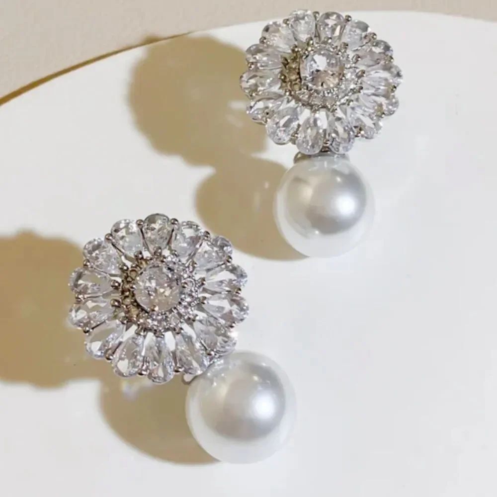 flower statement earrings H20